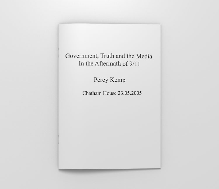 Government, Truth And The Media  In The Aftermath Of 9-11